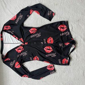 Kisses bodysuit pajamas